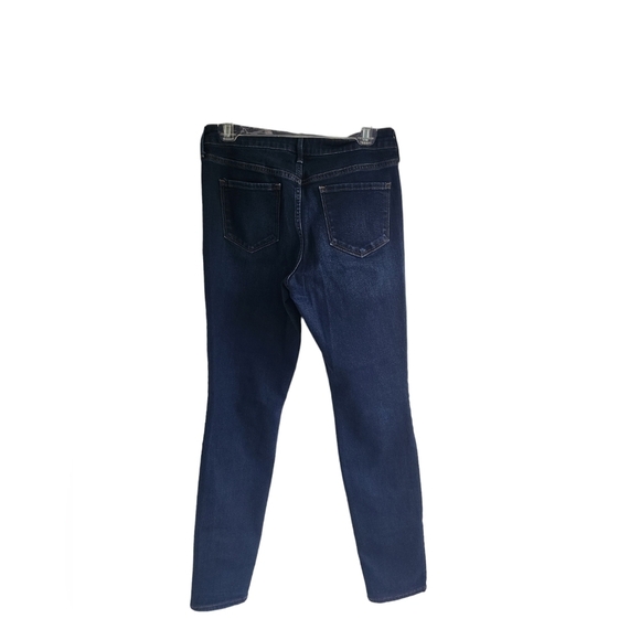 Old Navy Pop Icon Mid rise Skinny Jeans Dark Wash Size 8 Long. EUC - Picture 2 of 5